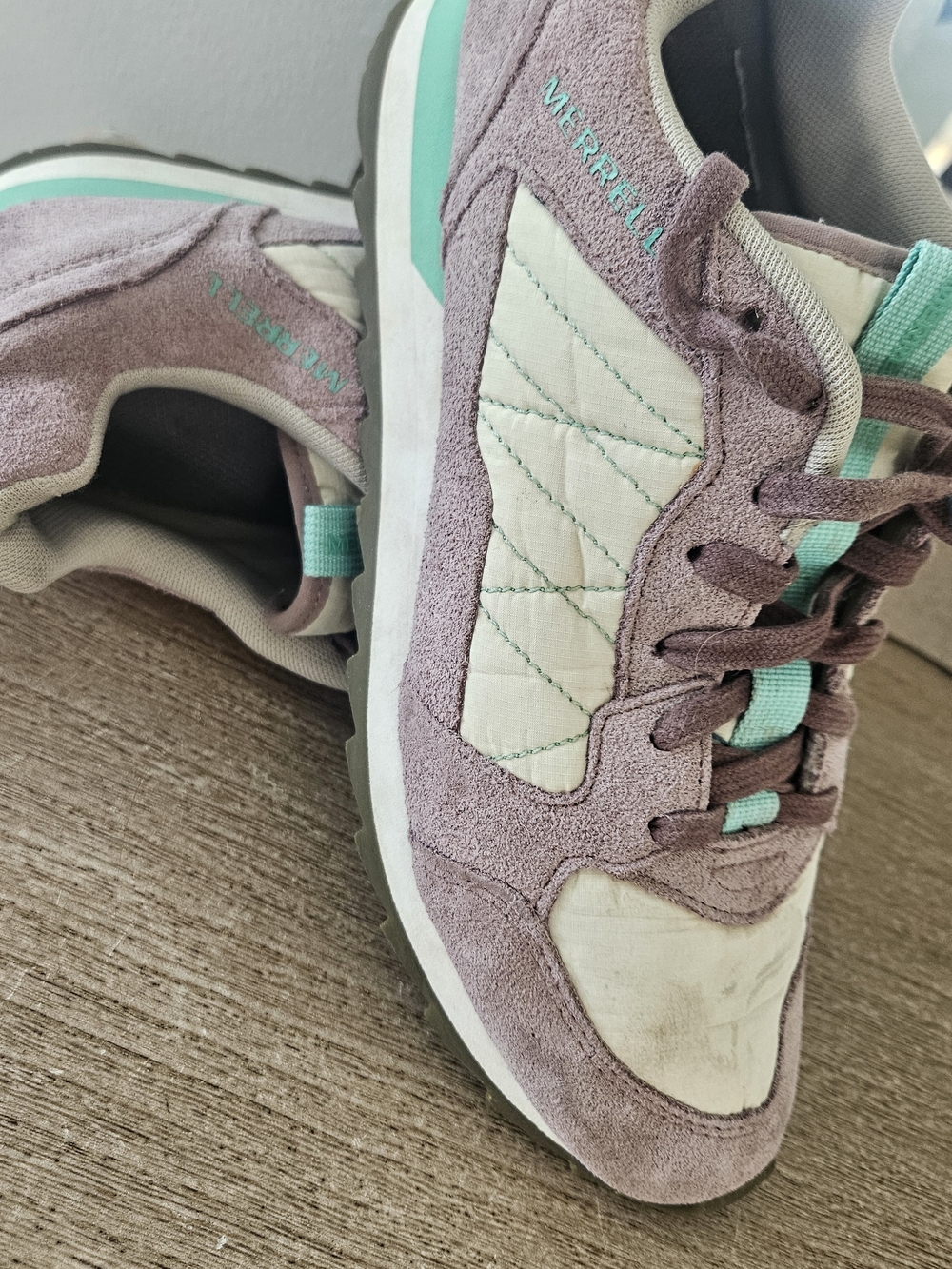 Merrell Lavender & Mint Suede Sneakers